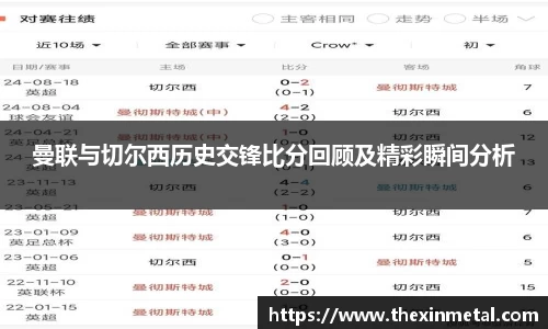 曼联与切尔西历史交锋比分回顾及精彩瞬间分析